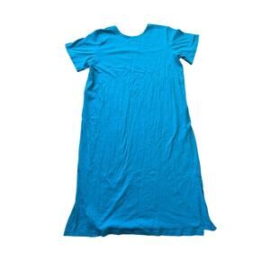 T-shirt Dress, size 1X; M.MAC from the Vermont Country Store; Teal; 100% cotton